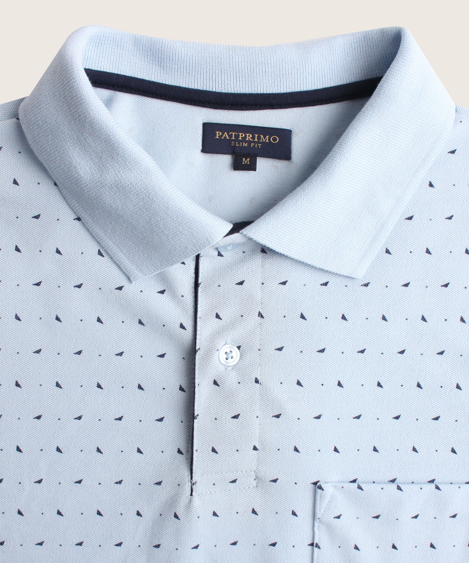Polo Corte Slim Fit Blanco